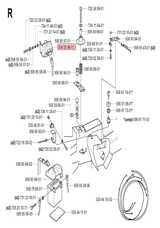 Startrelä Rider 11, 13, 850, Jonsered FR13, 2113MA