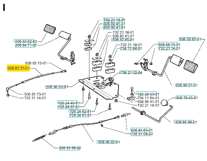 Bromsvajer Rider 13, 13 Bio, 850HST, 970HST Bioclip