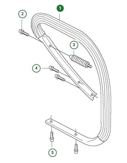 FRONT HANDLE ASSY NOT HEATED