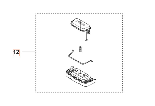 Stoppknapp kpl Automower Nera