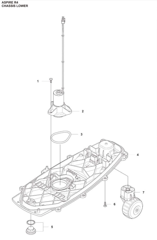 Nedre chassi Aspire R4