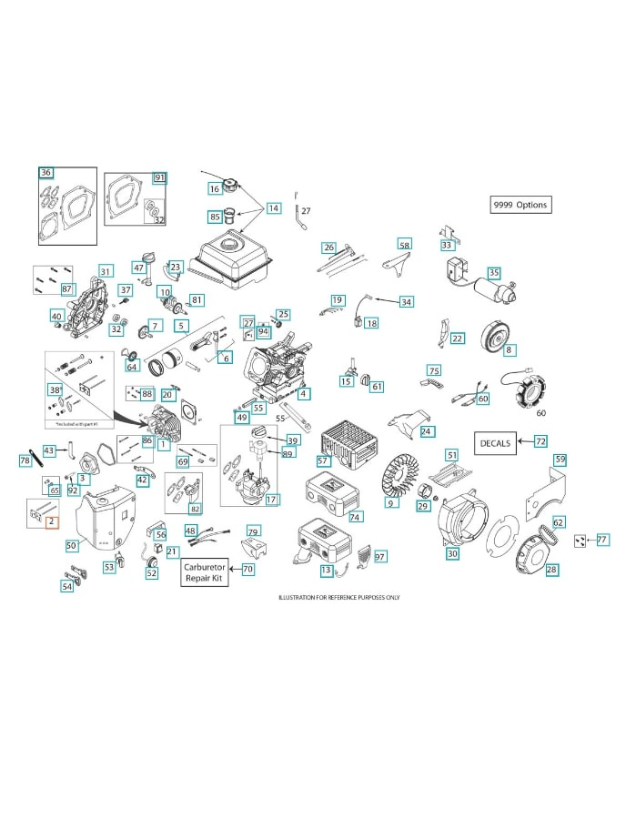 Push Rod Tappet Kit (Included