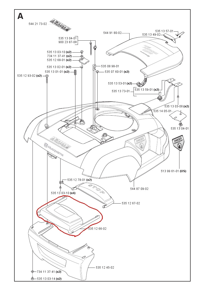 Lucka display 220AC, 230ACX, 260ACX, 265ACX