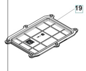 COVER BATTERY - INCLUDING SEAL COVER BATTERY - INCLUDING SEAL