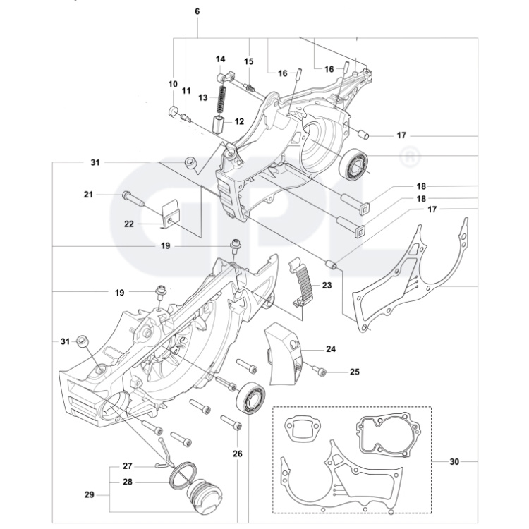CRANKCASE KIT LARGE SMS 562MAR