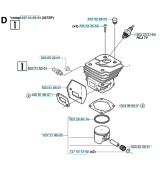 Cylinderkit Husqvarna 357XP, 359, CS2156, CS2159 Cylinderkit Husqvarna 357XP, 359, CS2156, CS2159