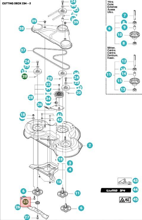 Knivfäste Rider 11, 13, 214 & 216