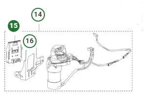 Fäste batteri Husqvarna HS166AE