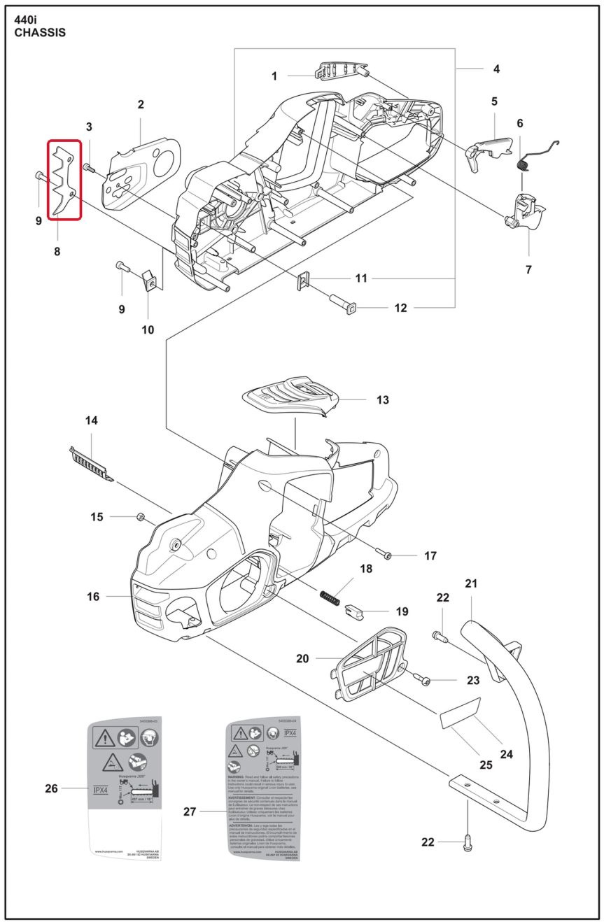 Barkstöd 440i