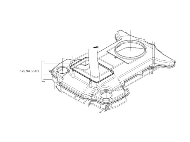 Chassi överdel 220AC, 230ACX, 260ACX, Solar