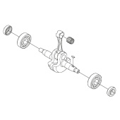 Vevaxel,Kpl Vevaxel,Kpl