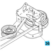 Remskiva Huqvarna Grå Remskiva Huqvarna Grå