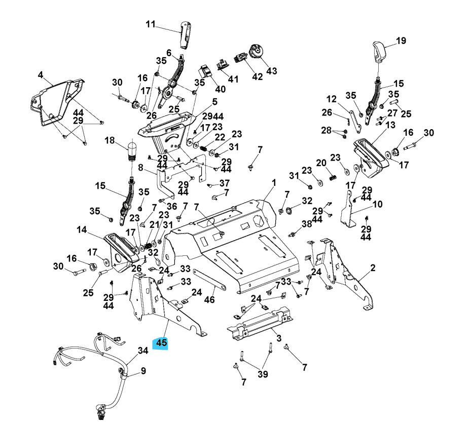 Console Side Lhs Ms 498 Gray