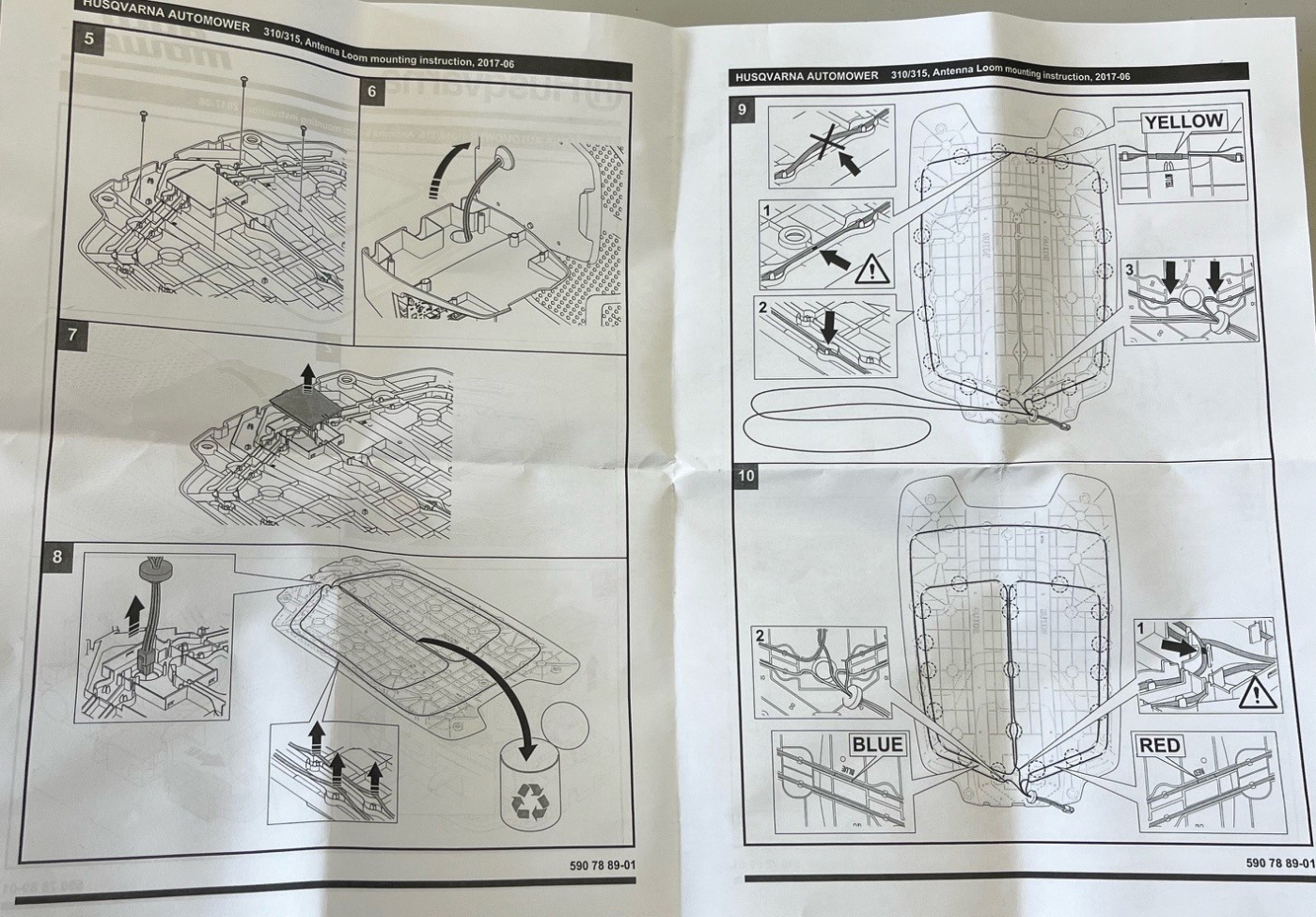 Antenn laddplatta Automower 310, 315, 315X