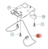 WIRING ASSY HMI CABLE 4P L=38 WIRING ASSY HMI CABLE 4P L=38