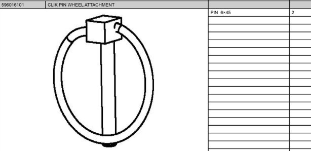 CLIK PIN WHEEL ASSY