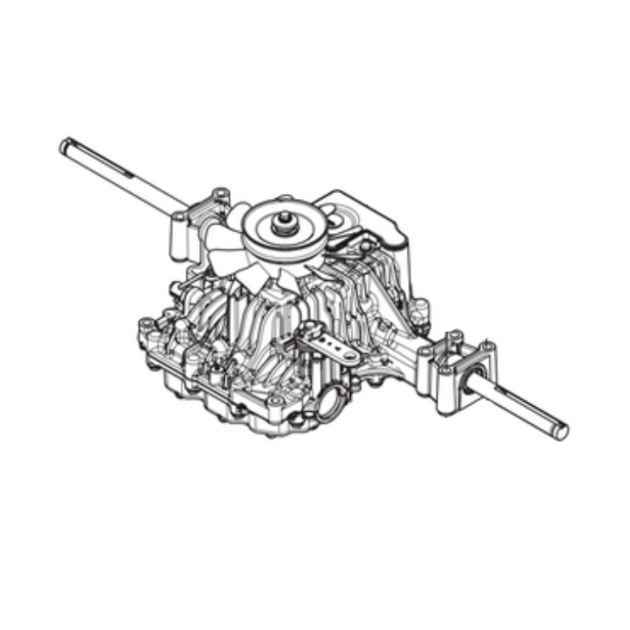Transmission hydrogear t2 hydrostatic t2-bcbe-3x3c-1ux1