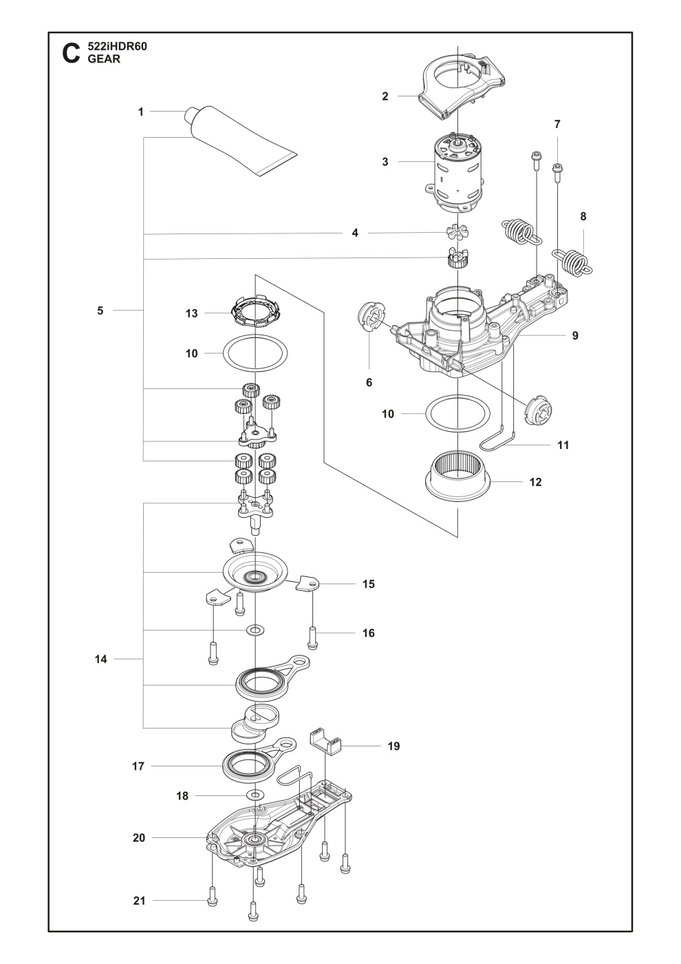 GEAR WHEEL PLANETARY GEAR OUTE