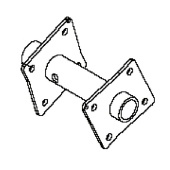 Tine Roto 400 Left Tine Hub B Tine Roto 400 Left Tine Hub B