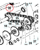 Chain Pitch 15,875 / 44 Links Chain Pitch 15,875 / 44 Links
