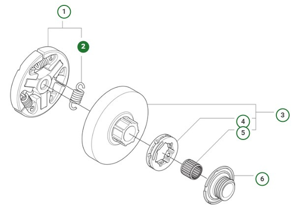 Kopplingsfjäder 564XPG