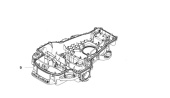 Nedre chassi Automower 320, 430X, 450X Nera Nedre chassi Automower 320, 430X, 450X Nera