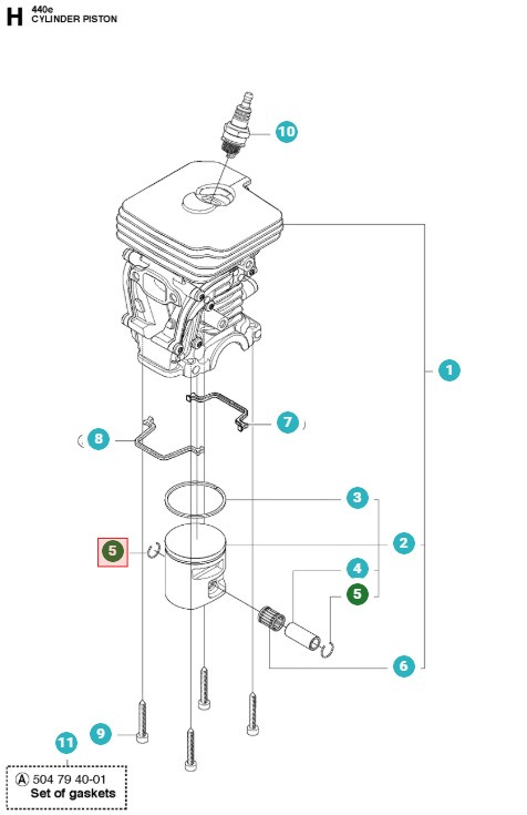Låsring Kolv Type B 10X0.8