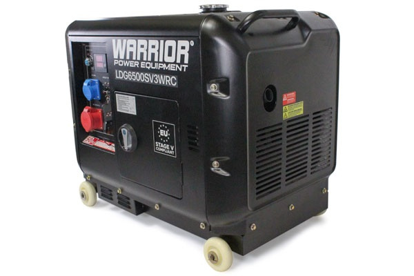 Warrior 6.25 kVa Dieselelverk, 3-fas - Trådlös fjärrkontroll, ATS