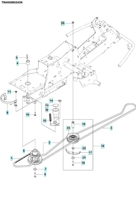 Rempaket Husqvarna Rider 216 & 216AWD